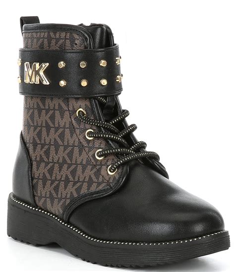 michael kors leopard boots combat|Michael Kors haskell bootie.